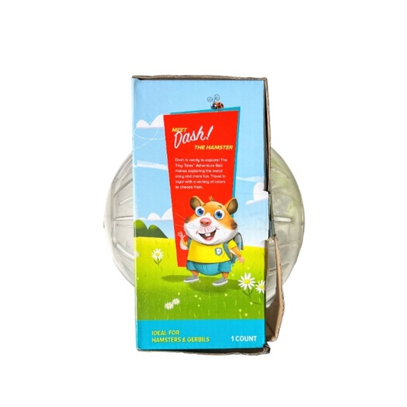 NWT All Living Things Tiny Tales 7” Clear Exercise Ball Adventure Play Toy - Picture 4 of 8